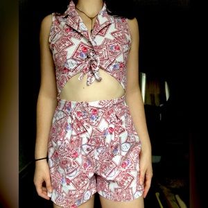 Vintage beach playsuit romper